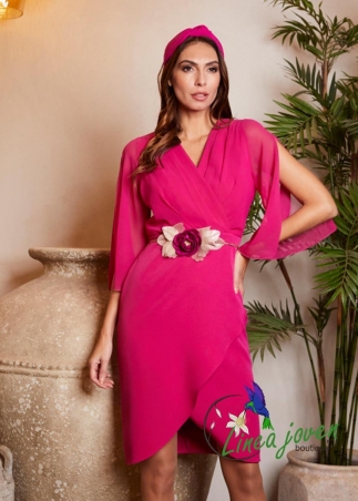 Vestido de fiesta manga de...