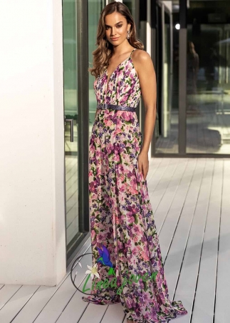 Vestido de fiesta en gasa...