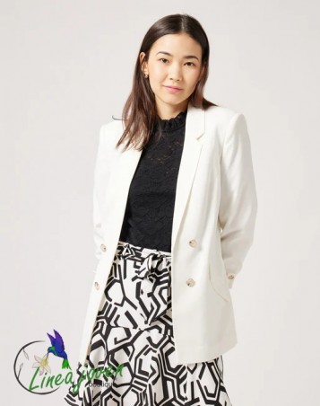 Blazer mangas fruncidas...