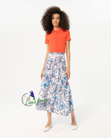 Falda larga con vuelo...