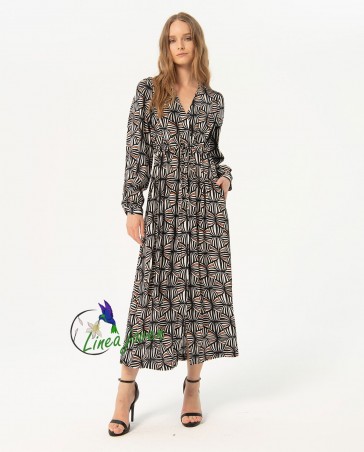 Vestido largo cinturón...