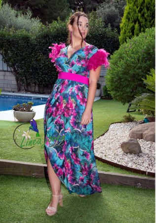 Vestido de fiesta largo en...