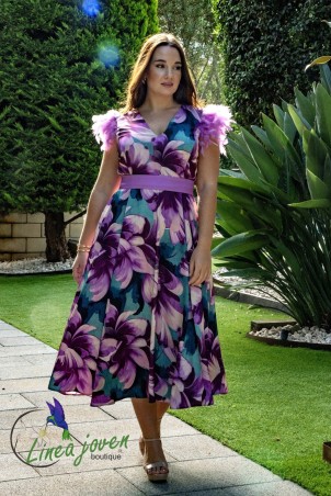 Vestido de fiesta midi...