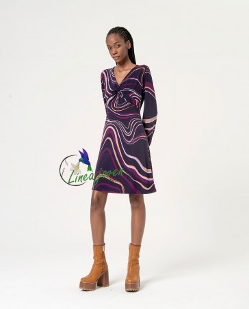 Vestido corto elástico...