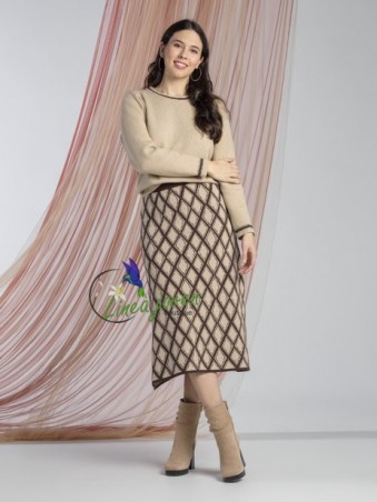 Conjunto Falda rombos y...