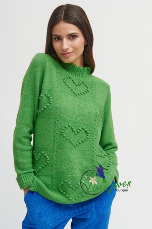 Jersey verde de punto...