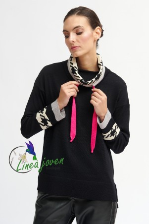 Jersey de punto cuello...