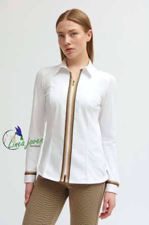 Camisa blanca punto...