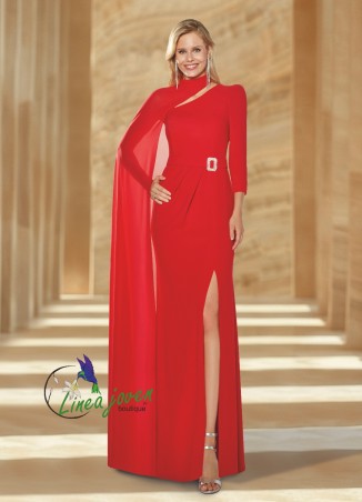 Vestido de fiesta largo rojo