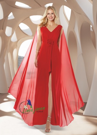 Vestido de fiesta largo rojo