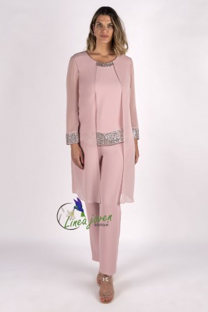 Tres piezas de fiesta rosa...