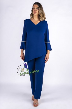 Dos piezas de fiesta azul...