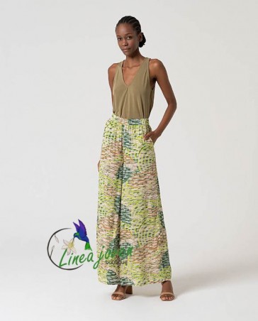 Pantalón palazzo fluido...