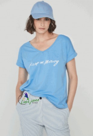 Camiseta moving azul