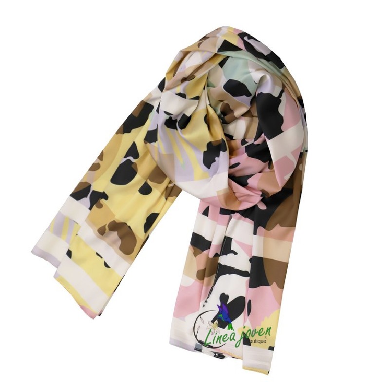 Pañuelo animal print poliéster suave