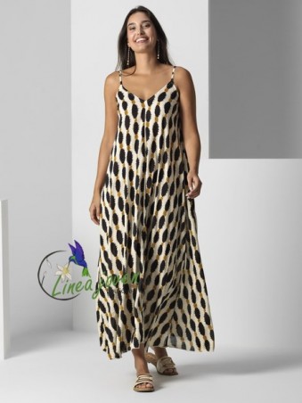 Vestido largo crudo...