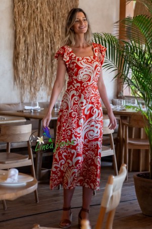 Vestido Cala Art Deco