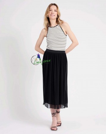 Camiseta rayas Negro