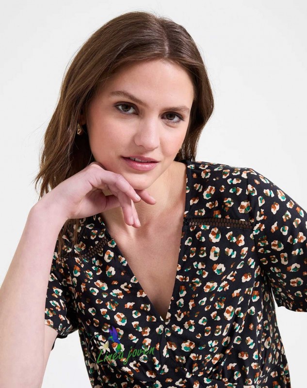 Camisa print Negro