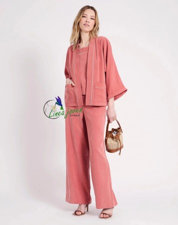 Chaqueta Kimono Coral