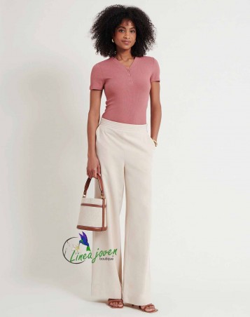 Pantalón largo Crudo