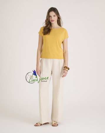 Camiseta espalda fruncida...