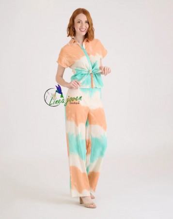 Camisa tie dye lazo Verde Mint