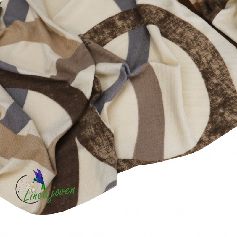 Bufanda estampado geométrico