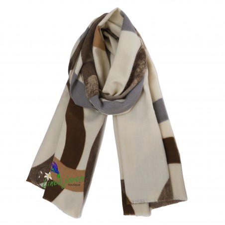 Bufanda estampado geométrico