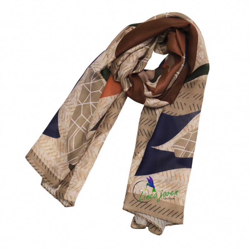 Pañuelo siluetas de colores...