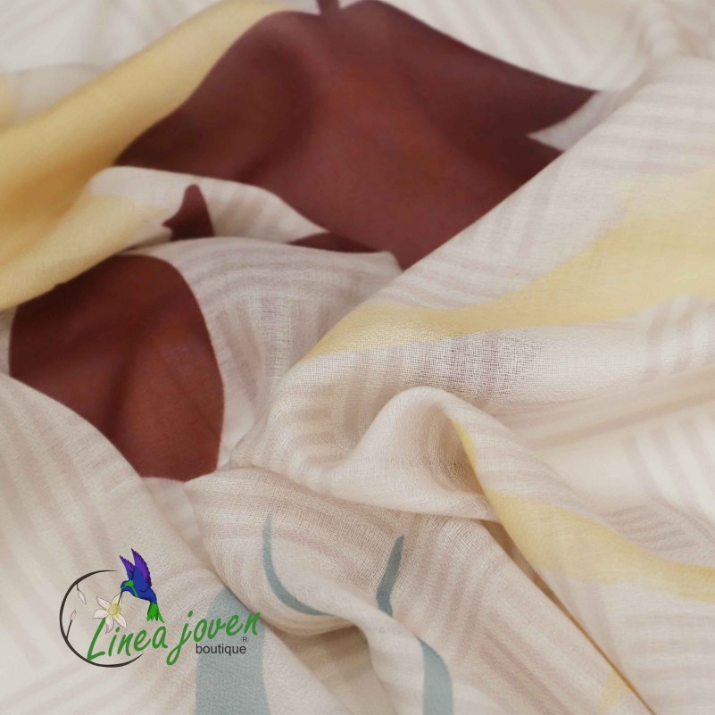 Pañuelo siluetas de colores