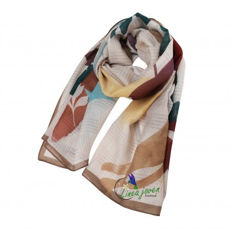 Pañuelo siluetas de colores