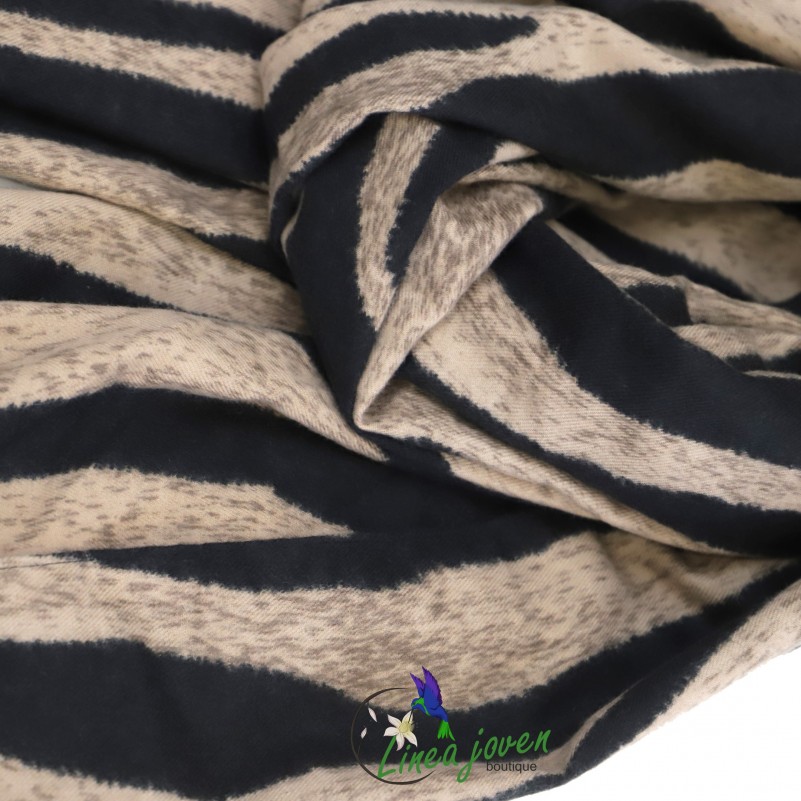 Bufanda estampado cebra