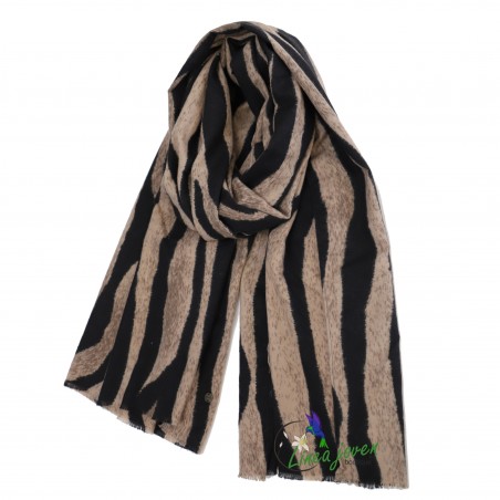Bufanda estampado cebra