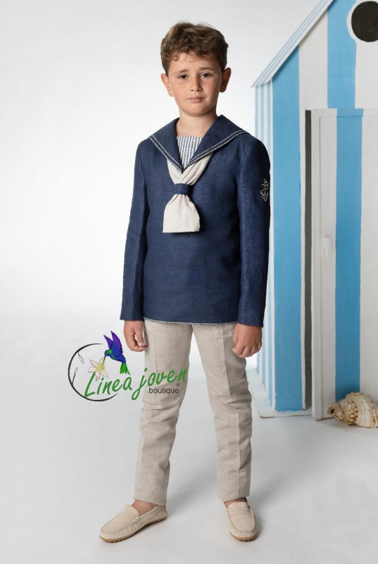 Traje de comunión marinero azul marino