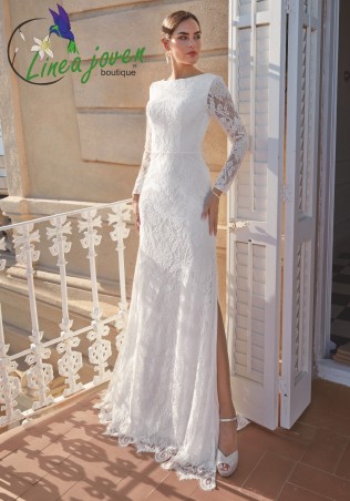 Vestido de novia encaje...