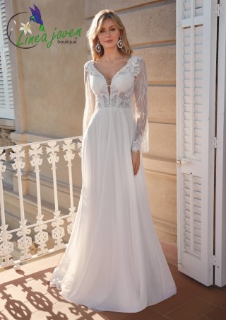 Vestido de novia encaje...