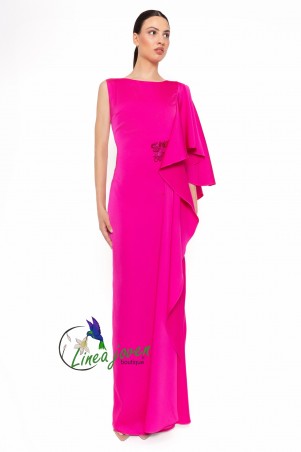 Vestido de fiesta fucsia...