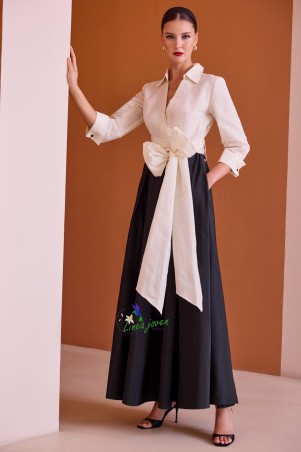 Vestido de fiesta bicolor...