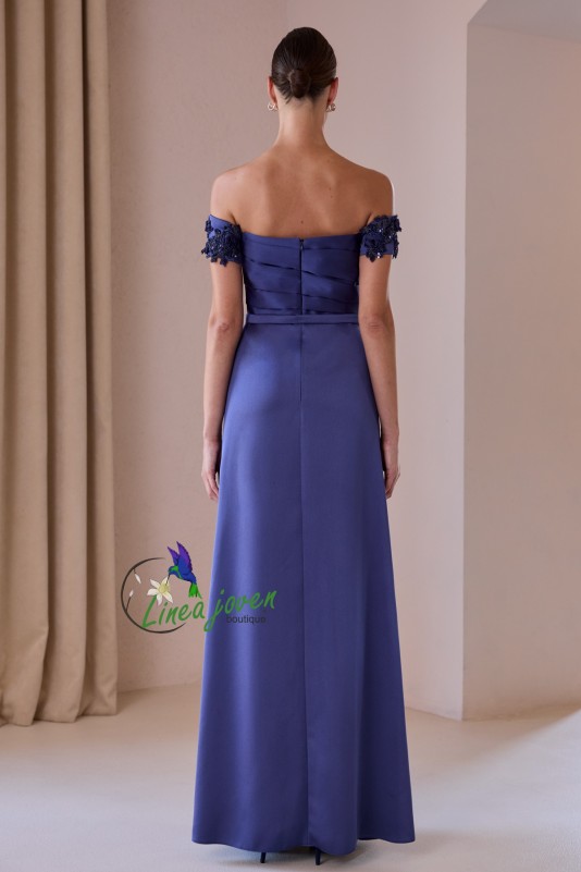 Vestido de fiesta violeta palabra de...