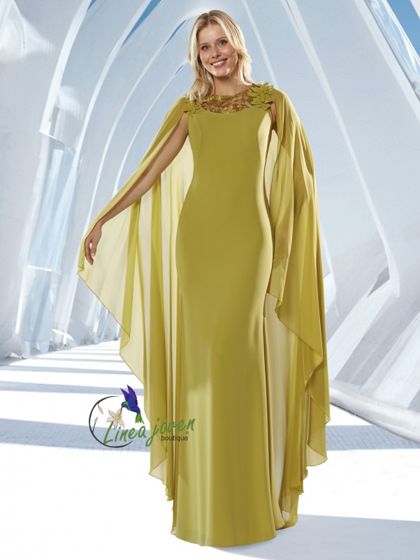 Vestido de fiesta largo verde...