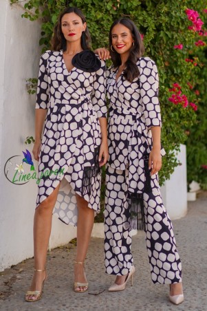 Vestido de fiesta cruzado...