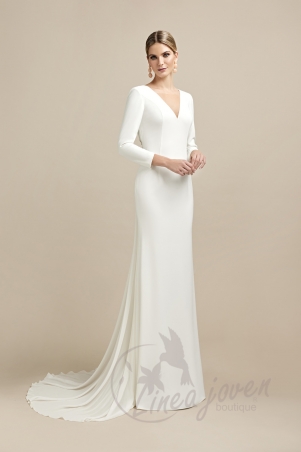 Vestido de Novia Escote en...