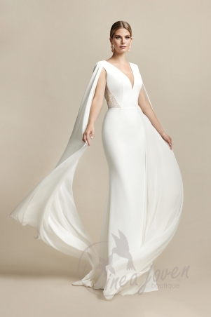 Vestido de Novia con Caída...